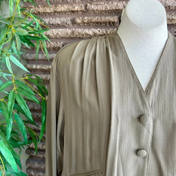 Carole Little Vintage Blouson Jacket and Full Skirt Outfit USA Made Size 12 - Picture 8 of 14